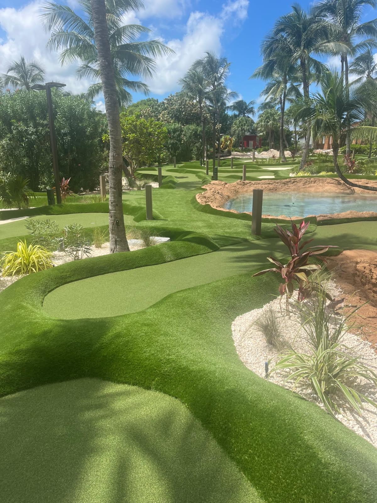 Miniature golf course completed project