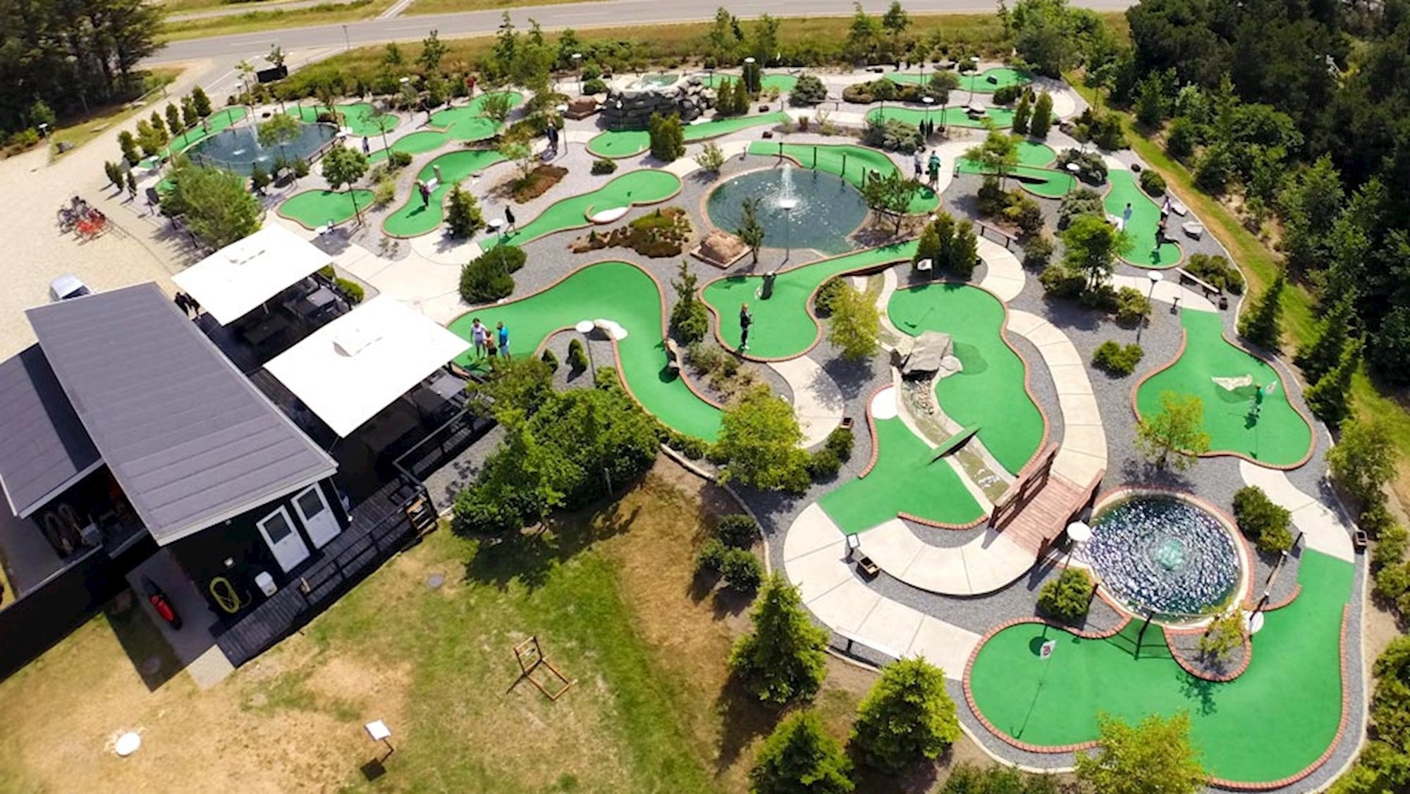 Mini golf course Blavand Denmark